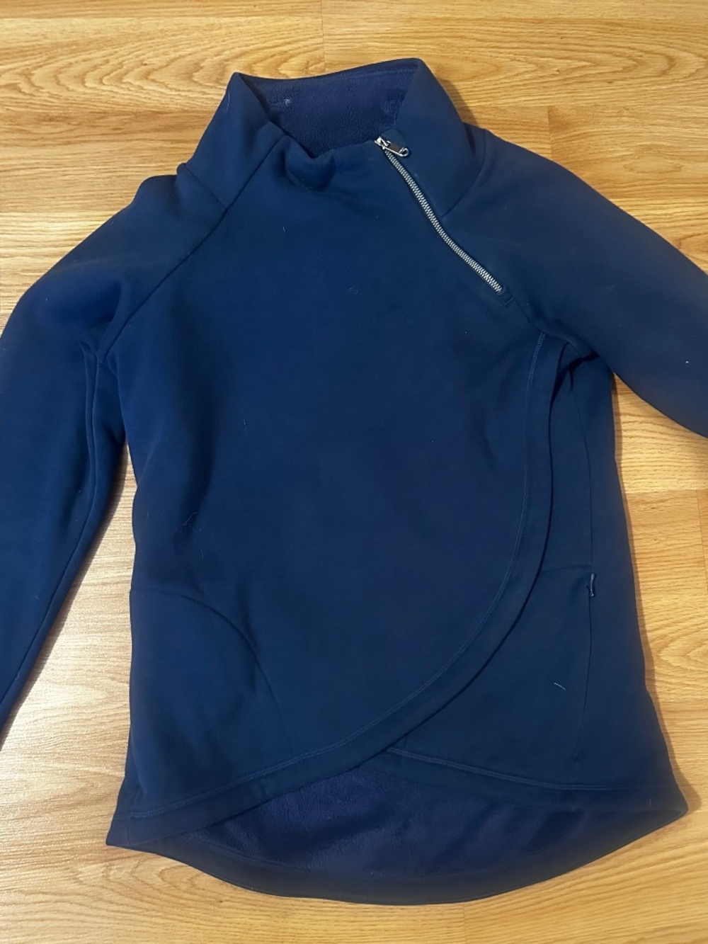 Athleta Fancy Fleece Cozy Karma Asym Pullover